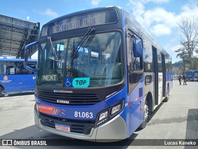 Next Mobilidade - ABC Sistema de Transporte 81.063 na cidade de São Bernardo do Campo, São Paulo, Brasil, por Lucas Kaneko. ID da foto: 10431253.