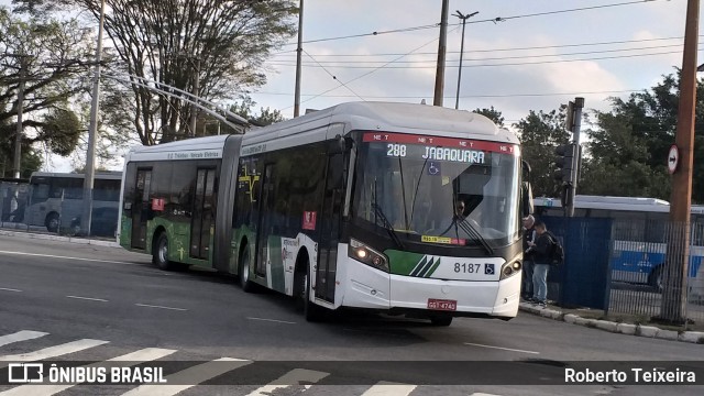 Next Mobilidade - ABC Sistema de Transporte 8187 na cidade de São Paulo, São Paulo, Brasil, por Roberto Teixeira. ID da foto: 10432784.