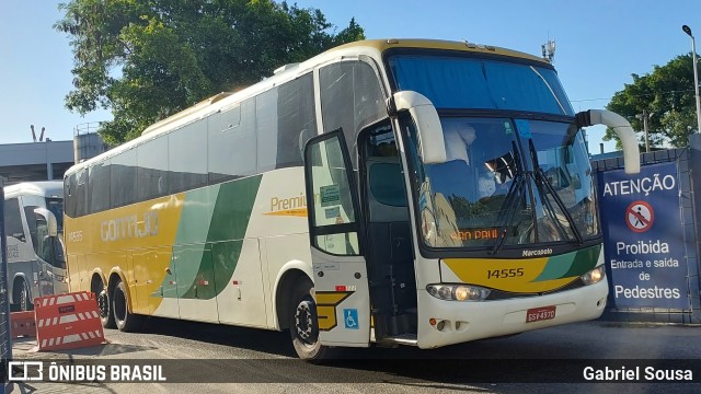 Empresa Gontijo de Transportes 14555 na cidade de Rio de Janeiro, Rio de Janeiro, Brasil, por Gabriel Sousa. ID da foto: 10346703.