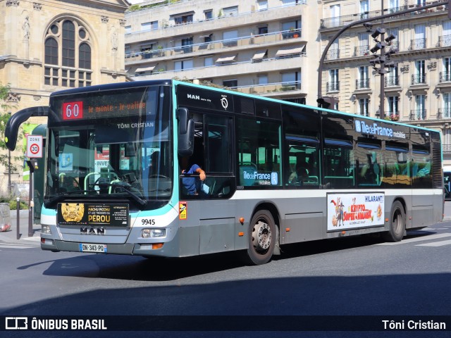 Régie Autonome des Transports Parisiens 9945 na cidade de Paris, Île-de-France, França, por Tôni Cristian. ID da foto: 10347619.