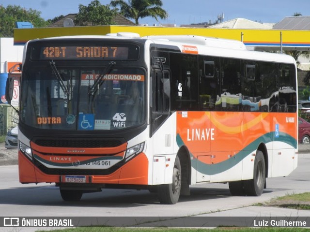 Linave Transportes RJ 146.061 na cidade de Rio de Janeiro, Rio de Janeiro, Brasil, por Luiz Guilherme. Número da foto: #10346560.