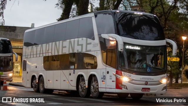 Auto Viação Catarinense 3507 na cidade de Joinville, Santa Catarina, Brasil, por Vinicius Petris. Número da foto: #10346023.