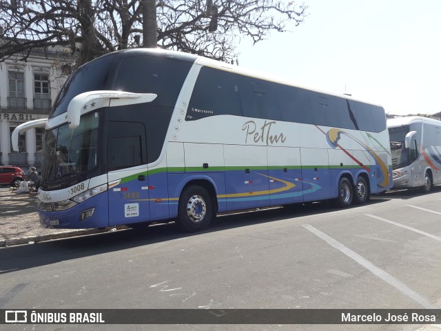 Pet Tur - Rms Transporte e Turismo 3008 na cidade de São João del Rei, Minas Gerais, Brasil, por Marcelo José Rosa. Número da foto: #10347501.