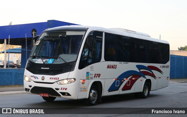 Nunes Turismo 570 na cidade de São Paulo, São Paulo, Brasil, por Francisco Ivano. ID da foto: 10347567.