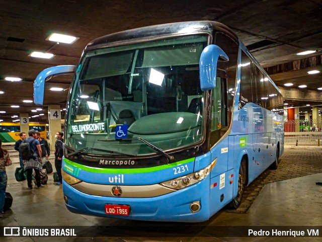 UTIL - União Transporte Interestadual de Luxo 2231 na cidade de Belo Horizonte, Minas Gerais, Brasil, por Pedro Henrique VM. ID da foto: 10347568.