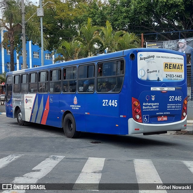 BBTT - Benfica Barueri Transporte e Turismo 27.445 na cidade de Jandira, São Paulo, Brasil, por Michel Nowacki. Número da foto: #10347018.