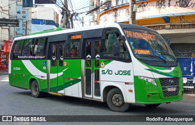 Viação São José RJ 200.104 na cidade de Nova Iguaçu, Rio de Janeiro, Brasil, por Rodolfo Albuquerque. ID da foto: 10346562.