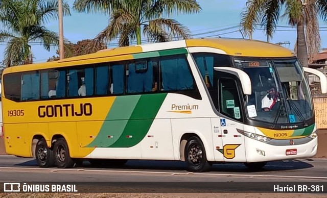 Empresa Gontijo de Transportes 19305 na cidade de Betim, Minas Gerais, Brasil, por Hariel BR-381. Número da foto: #10346569.