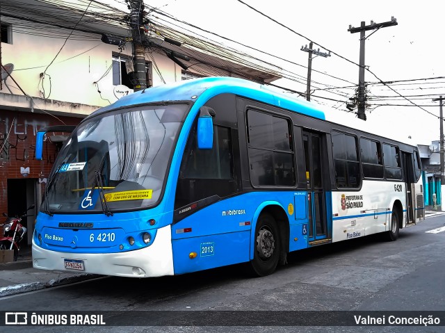 Viação Paratodos > São Jorge > Metropolitana São Paulo > Mobibrasil 6 4210 na cidade de São Paulo, São Paulo, Brasil, por Valnei Conceição. Número da foto: #10347646.