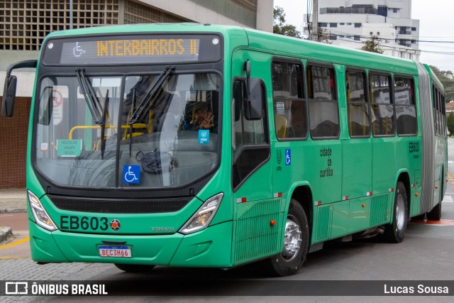 Auto Viação São José dos Pinhais EB603 na cidade de Curitiba, Paraná, Brasil, por Lucas Sousa. Número da foto: #10346115.