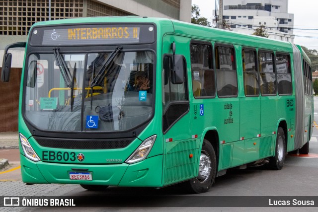 Auto Viação São José dos Pinhais EB603 na cidade de Curitiba, Paraná, Brasil, por Lucas Sousa. ID da foto: 10346115.