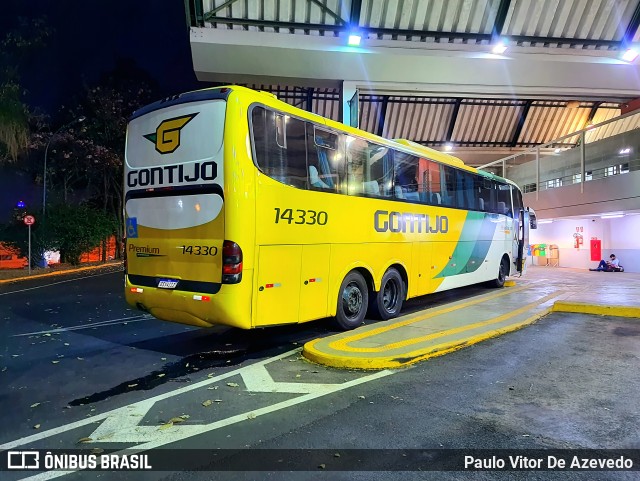 Empresa Gontijo de Transportes 14330 na cidade de Franca, São Paulo, Brasil, por Paulo Vitor De Azevedo. ID da foto: 10346647.