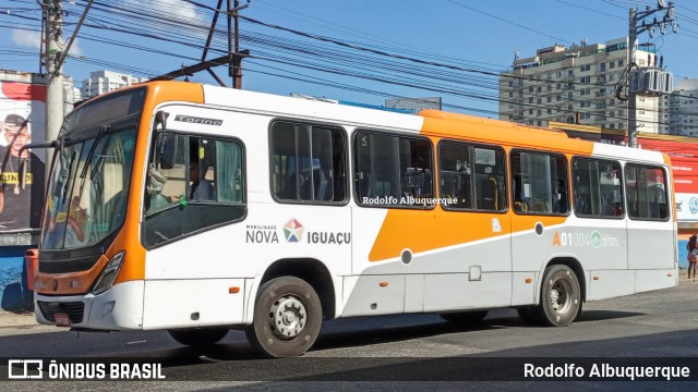 Viação São José A01004 na cidade de Nova Iguaçu, Rio de Janeiro, Brasil, por Rodolfo Albuquerque. ID da foto: 10346546.