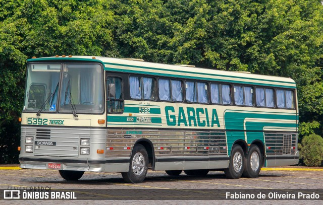 Viação Garcia 5392 na cidade de Londrina, Paraná, Brasil, por Fabiano de Oliveira Prado. ID da foto: 10345231.