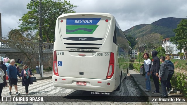 Bel-Tour Transportes e Turismo 376 na cidade de Petrópolis, Rio de Janeiro, Brasil, por Zé Ricardo Reis. ID da foto: 10349364.