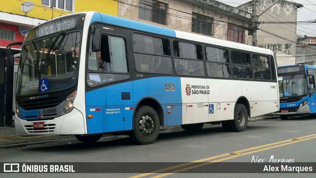 Transwolff Transportes e Turismo 6 6906 na cidade de São Paulo, São Paulo, Brasil, por Alex Marques. Número da foto: #10348687.