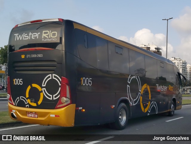Twister Rio Transporte e Turismo 1005 na cidade de Rio de Janeiro, Rio de Janeiro, Brasil, por Jorge Gonçalves. Número da foto: #10348976.