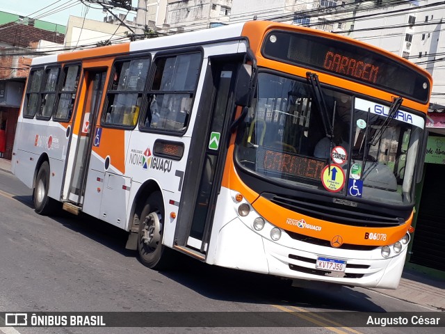 Expresso Nossa Senhora da Glória B06078 na cidade de Nova Iguaçu, Rio de Janeiro, Brasil, por Augusto César. Número da foto: #10348047.