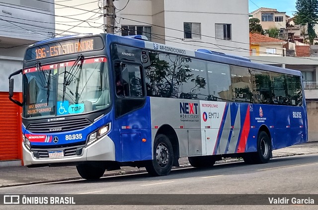 Next Mobilidade - ABC Sistema de Transporte 80.935 na cidade de São Bernardo do Campo, São Paulo, Brasil, por Valdir Garcia. ID da foto: 10351131.