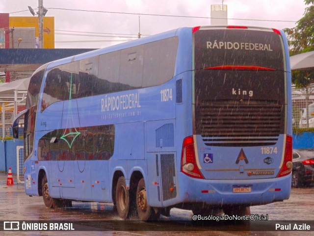Rápido Federal 11874 na cidade de Goiânia, Goiás, Brasil, por Paul Azile. Número da foto: #10348677.