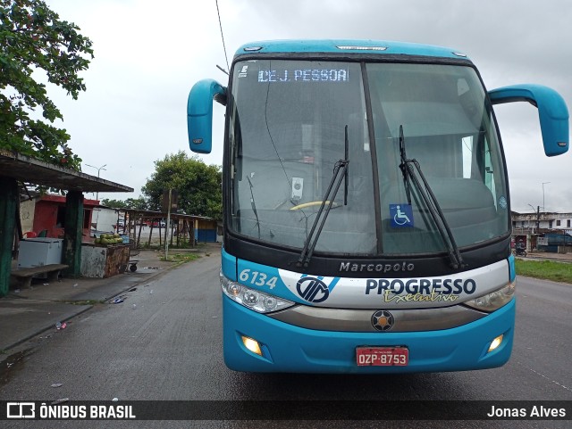 Auto Viação Progresso 6134 na cidade de Goiana, Pernambuco, Brasil, por Jonas Alves. ID da foto: 10350144.