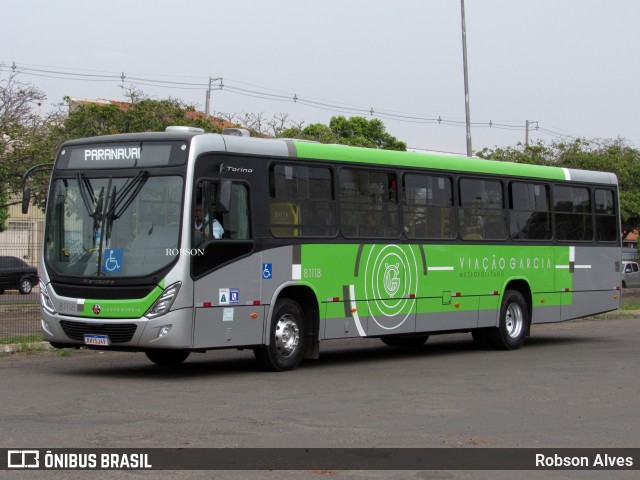 Viação Garcia 81118 na cidade de Paranavaí, Paraná, Brasil, por Robson Alves. Número da foto: #10350898.