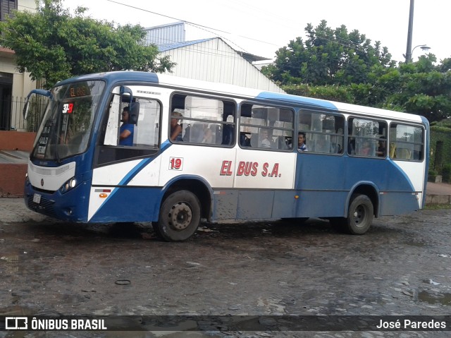 Linea 37-B El Bus S.A 19 na cidade de Asunción, Paraguai, por José Paredes. Número da foto: #10349983.