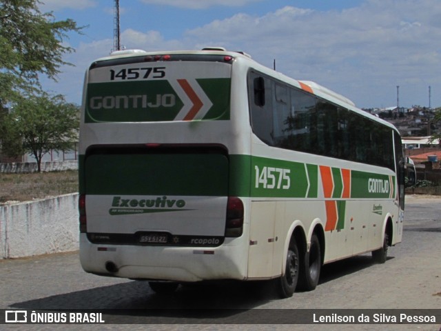 Empresa Gontijo de Transportes 14575 na cidade de Caruaru, Pernambuco, Brasil, por Lenilson da Silva Pessoa. ID da foto: 10348370.