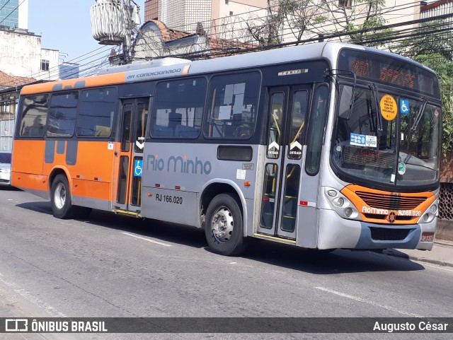 Transturismo Rio Minho RJ 166.020 na cidade de Nova Iguaçu, Rio de Janeiro, Brasil, por Augusto César. ID da foto: 10348101.