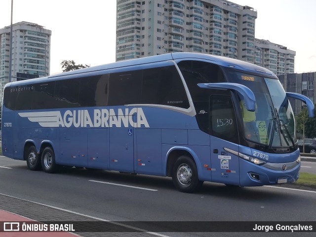 Viação Águia Branca 27870 na cidade de Rio de Janeiro, Rio de Janeiro, Brasil, por Jorge Gonçalves. Número da foto: #10349010.