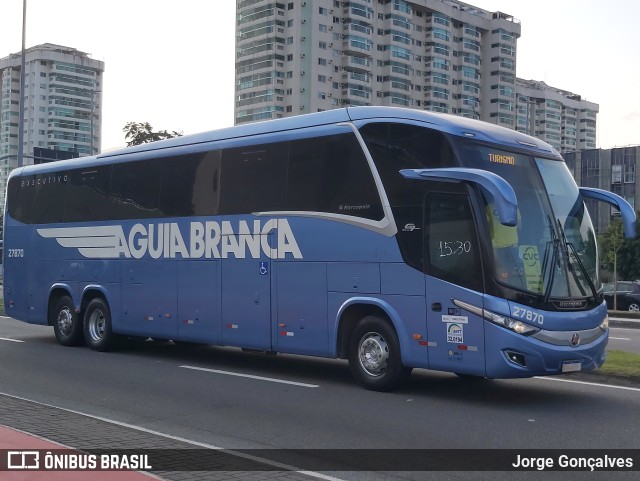 Viação Águia Branca 27870 na cidade de Rio de Janeiro, Rio de Janeiro, Brasil, por Jorge Gonçalves. ID da foto: 10349010.