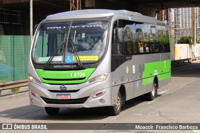 Transcooper > Norte Buss 1 6706 na cidade de São Paulo, São Paulo, Brasil, por Moaccir  Francisco Barboza. ID da foto: 10348991.