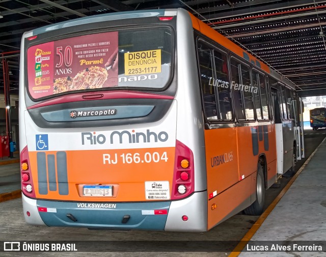 Transturismo Rio Minho RJ 166.004 na cidade de Nova Iguaçu, Rio de Janeiro, Brasil, por Lucas Alves Ferreira. ID da foto: 10351132.