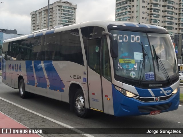 Viação Mauá RJ 185.260 na cidade de Rio de Janeiro, Rio de Janeiro, Brasil, por Jorge Gonçalves. Número da foto: #10352333.