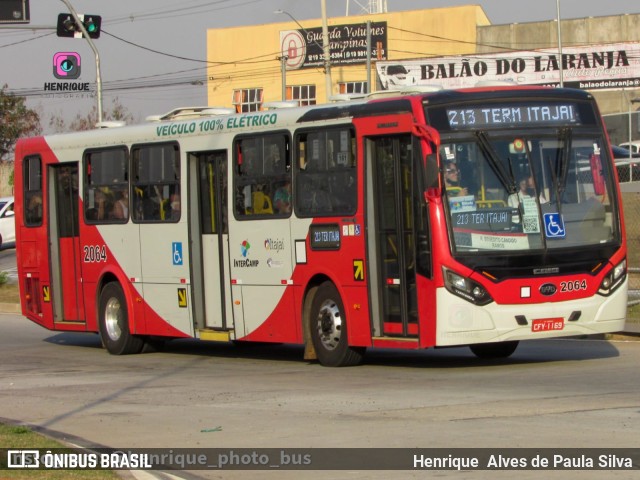 Itajaí Transportes Coletivos 2064 na cidade de Campinas, São Paulo, Brasil, por Henrique Alves de Paula Silva. Número da foto: #10351894.