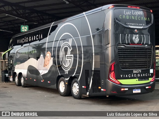 Viação Garcia 86079 na cidade de Londrina, Paraná, Brasil, por Luiz Eduardo Lopes da Silva. Número da foto: #10351937.