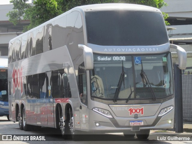 Auto Viação 1001 RJ 108.1214 na cidade de Rio de Janeiro, Rio de Janeiro, Brasil, por Luiz Guilherme. ID da foto: 10354525.