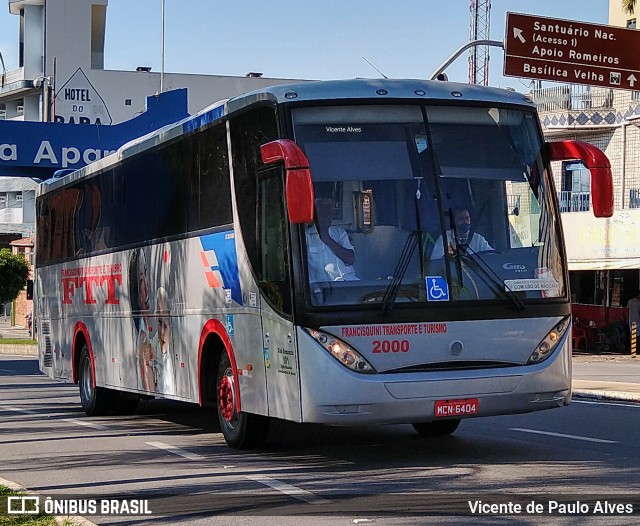 Francisquini Transportes e Turismo 2000 na cidade de Aparecida, São Paulo, Brasil, por Vicente de Paulo Alves. Número da foto: #10352296.