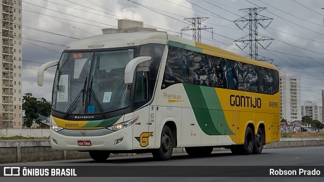 Empresa Gontijo de Transportes 18895 na cidade de São José dos Campos, São Paulo, Brasil, por Robson Prado. ID da foto: 10354405.