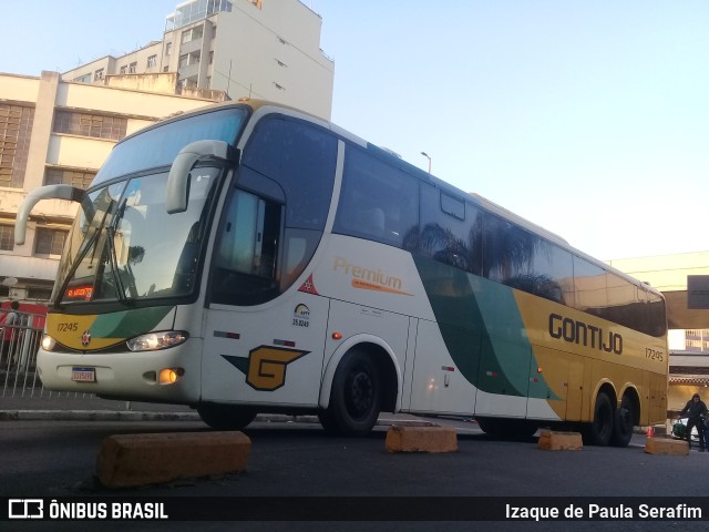 Empresa Gontijo de Transportes 17245 na cidade de Belo Horizonte, Minas Gerais, Brasil, por Izaque de Paula Serafim. ID da foto: 10352340.