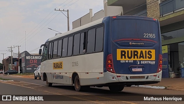 SERTRAN Ribeirão Preto - Sertãozinho Transporte Coletivo 22165 na cidade de Deodápolis, Mato Grosso do Sul, Brasil, por Matheus Henrique. ID da foto: 10353226.