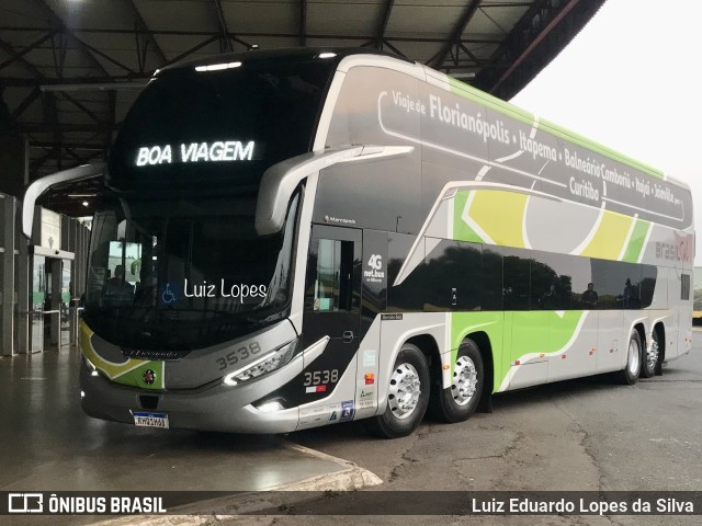 Brasil Sul Linhas Rodoviárias 3538 na cidade de Londrina, Paraná, Brasil, por Luiz Eduardo Lopes da Silva. ID da foto: 10351933.