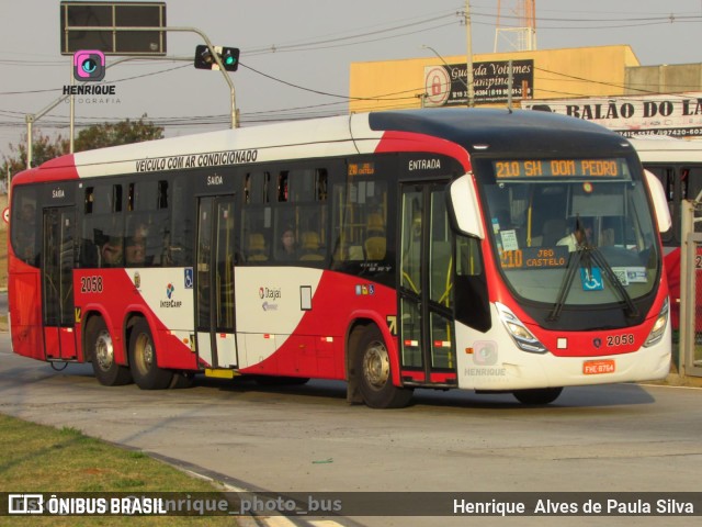 Itajaí Transportes Coletivos 2058 na cidade de Campinas, São Paulo, Brasil, por Henrique Alves de Paula Silva. Número da foto: #10351895.