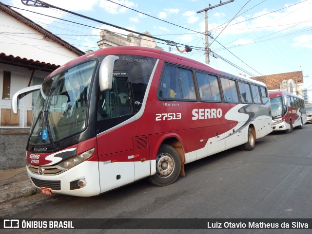 Viação Serro 27513 na cidade de Curvelo, Minas Gerais, Brasil, por Luiz Otavio Matheus da Silva. Número da foto: #10353328.