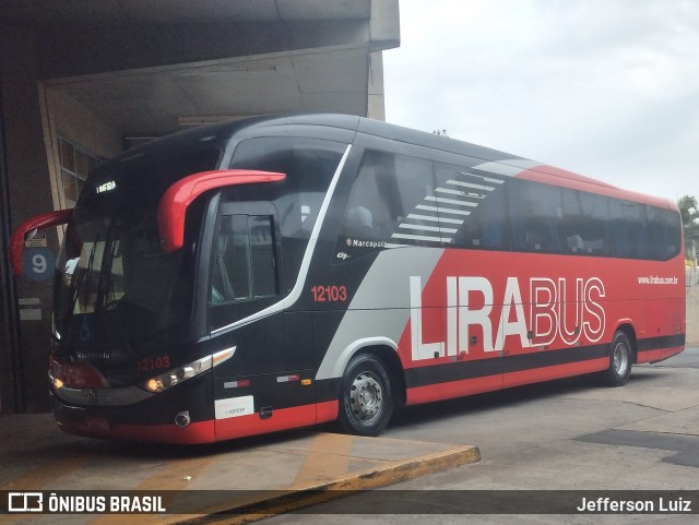 Lirabus 12103 na cidade de Limeira, São Paulo, Brasil, por Jefferson Luiz. Número da foto: #10351901.