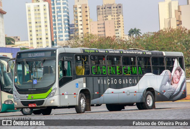 Viação Garcia 8445 na cidade de Londrina, Paraná, Brasil, por Fabiano de Oliveira Prado. Número da foto: #10352482.