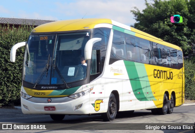 Empresa Gontijo de Transportes 19275 na cidade de São Paulo, São Paulo, Brasil, por Sérgio de Sousa Elias. ID da foto: 10356033.