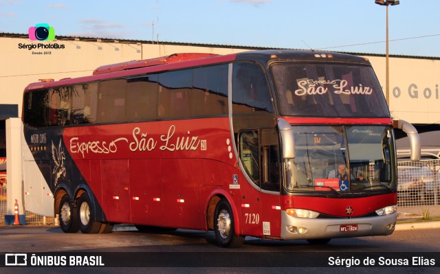 Expresso São Luiz 7120 na cidade de Goiânia, Goiás, Brasil, por Sérgio de Sousa Elias. Número da foto: #10357570.