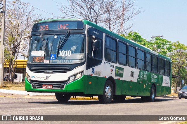 Viação Paraense Cuiabá Transportes 1010 na cidade de Cuiabá, Mato Grosso, Brasil, por Leon Gomes. Número da foto: #10355052.