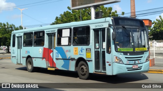 Aliança Transportes Urbanos 21014 na cidade de Fortaleza, Ceará, Brasil, por Cauã Silva. Número da foto: #10358889.